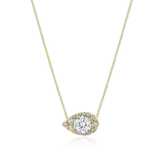 17" Pear Bloom Diamond Necklace