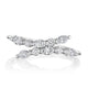 Marquise and Round Diamond Ring in 18kt White Gold