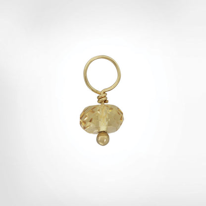 Citrine Faceted Rondelle
