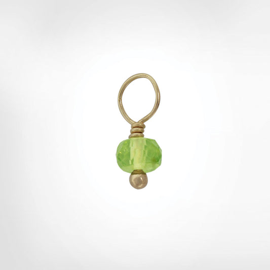 Peridot Faceted Rondelle