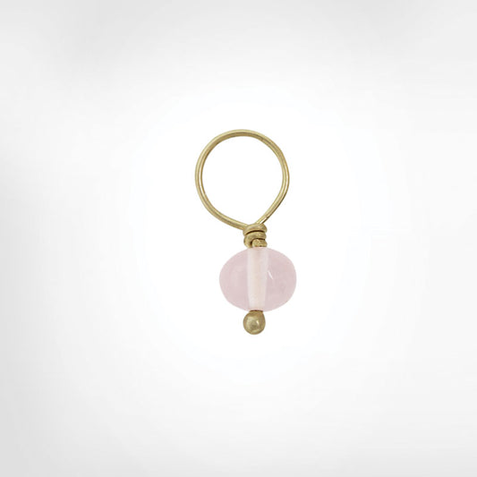 Rose Quartz Unfaceted Rondelle