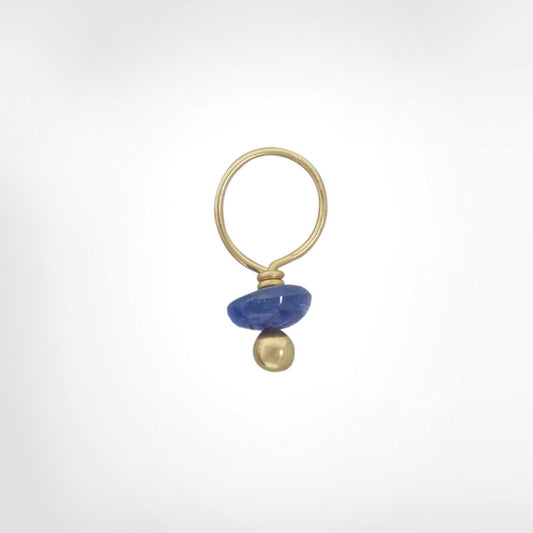 Blue Sapphire Unfaceted Rondelle