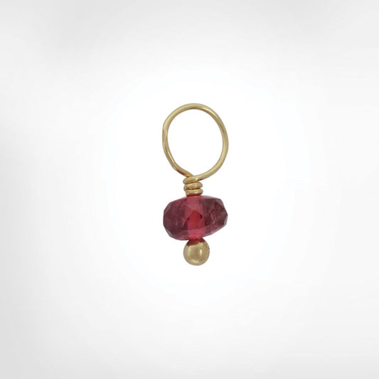 Pink Tourmaline Faceted Rondelle