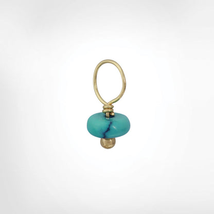 Vein Turquoise Unfaceted Rondelle