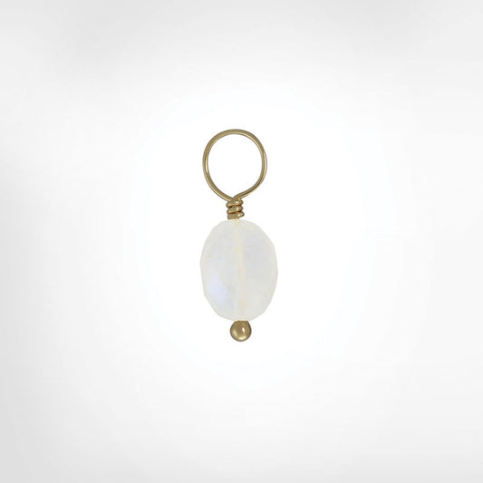 Moonstone Faceted Oval