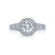Tacori Blooming Beauties White Gold Engagement Ring Setting (0.89 CTW)