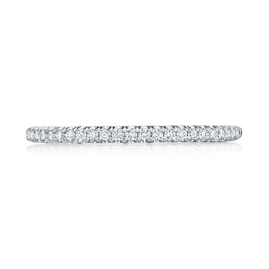 French Pav�� Diamond Wedding Band - 1.5mm