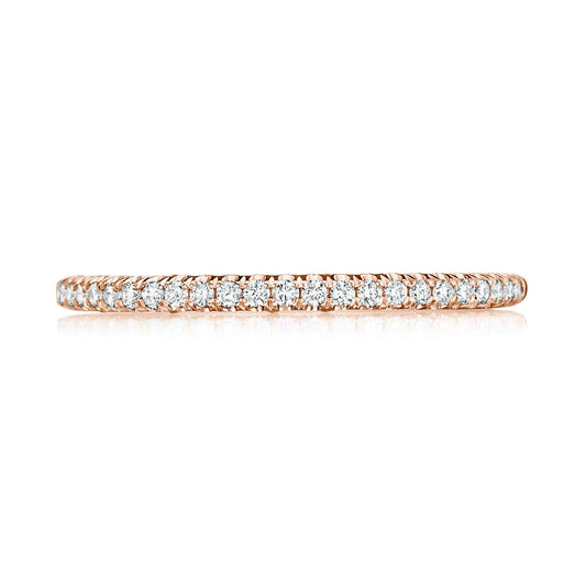 French Pav�� Diamond Wedding Band - 1.5mm