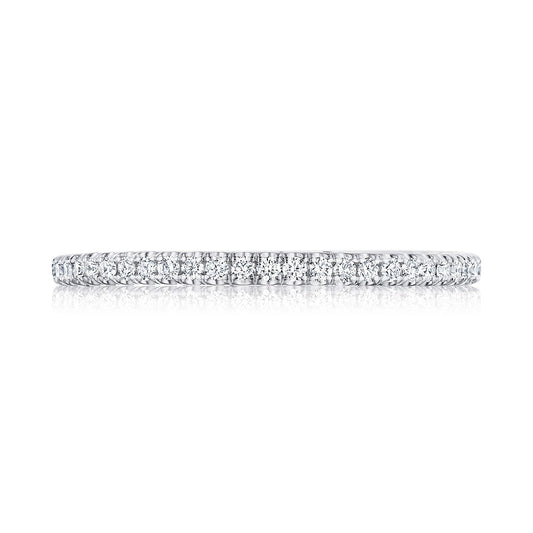 French Pav�� Diamond Wedding Band - 1.5mm