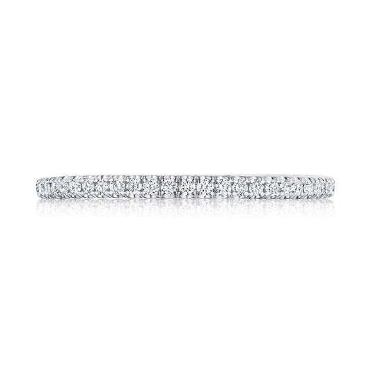 French Pav�� Diamond Wedding Band - 2.5mm