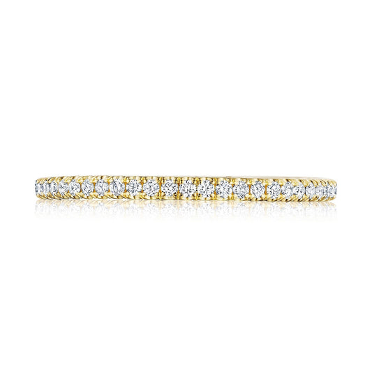 French Pav�� Diamond Wedding Band - 1.5mm