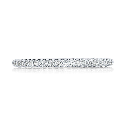 French Pav�� Diamond Wedding Band - 1.5mm