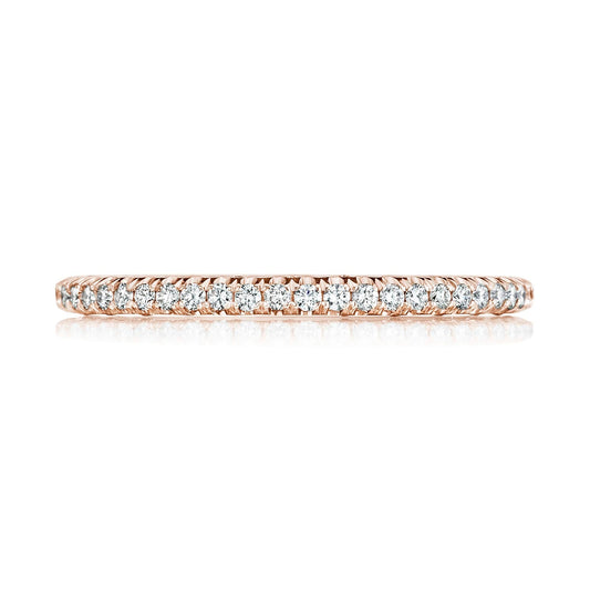 French Pav�� Diamond Wedding Band - 1.5mm