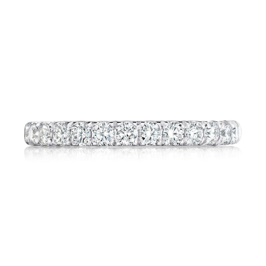 French Pav�� Diamond Wedding Band - 2.5mm