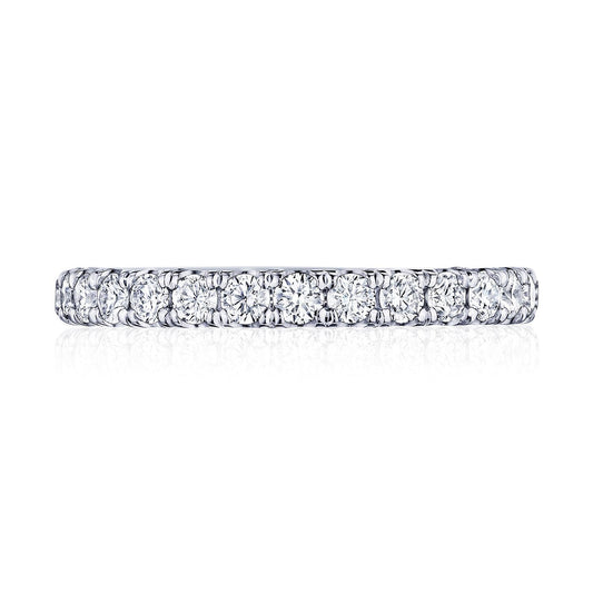 French Pav�� Diamond Wedding Band - 2.5mm