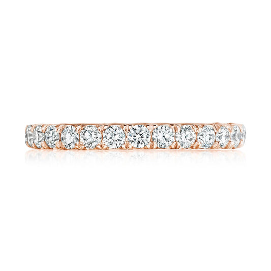 French Pav�� Diamond Wedding Band - 2.5mm
