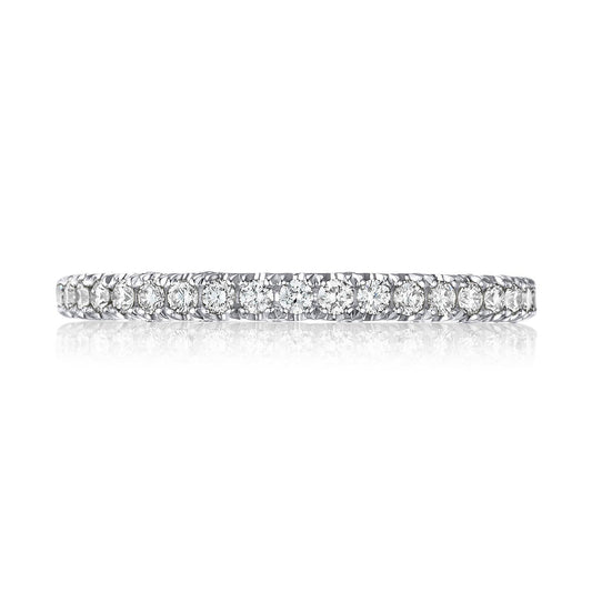 French Pav�� Diamond Wedding Band - 2mm