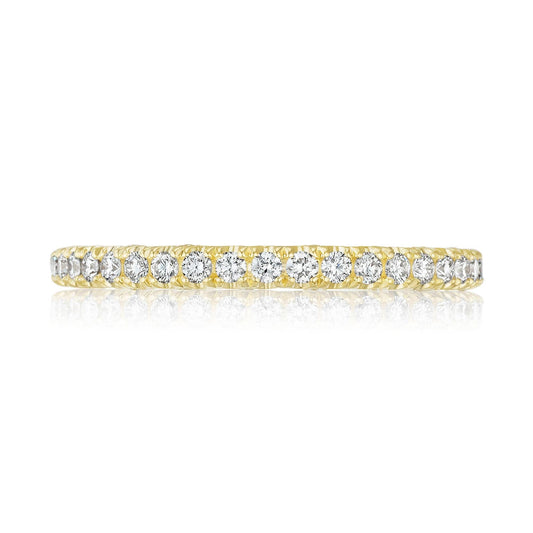 French Pav�� Diamond Wedding Band - 2mm
