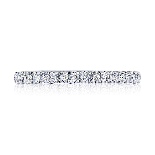 French Pav�� Diamond Wedding Band - 2mm