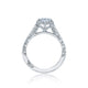 Tacori Petite Crescent Princess Diamond Engagement Ring Setting (0.49 CTW)