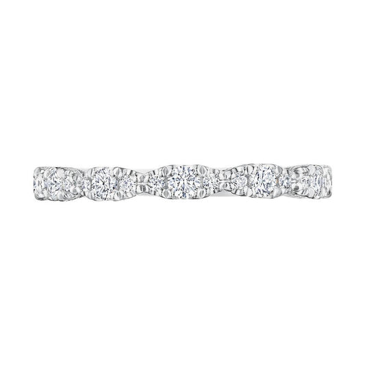 Marquise Shape Design Detail Wedding Band