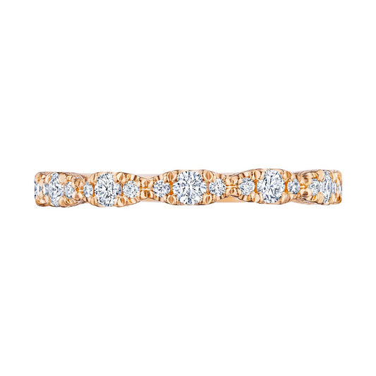 Marquise Shape Design Detail Wedding Band