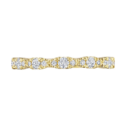Marquise Shape Design Detail Wedding Band
