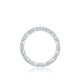 Tacori 18k White Gold Petite Crescent Diamond Wedding Band (0.71 CTW)