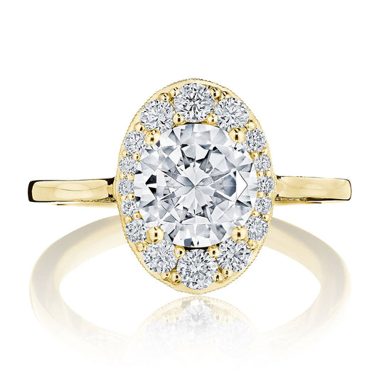 Round Bloom Engagement Ring