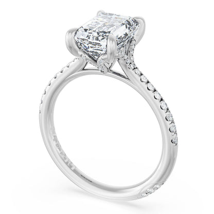 Emerald Solitaire Engagement Ring