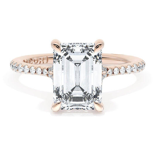 Emerald Solitaire Engagement Ring