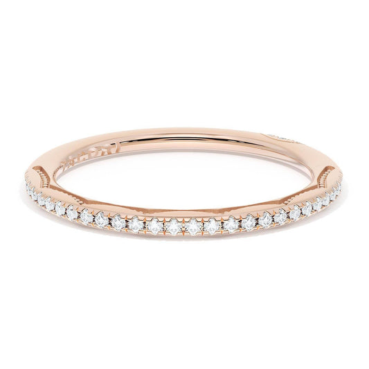 French Pav������ Diamond Wedding Band, 1.70mm