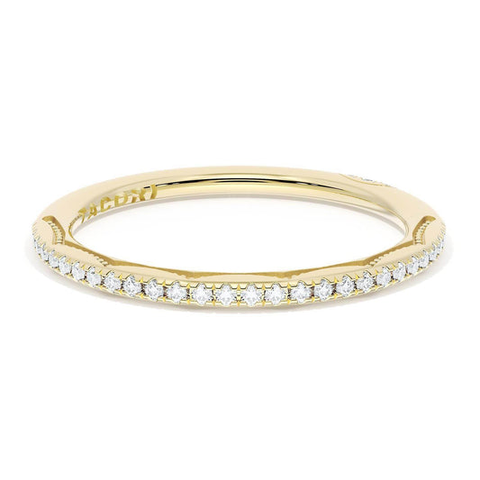French Pav������ Diamond Wedding Band, 1.70mm