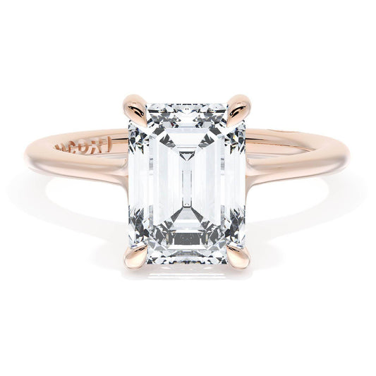 Emerald Solitaire Engagement Ring