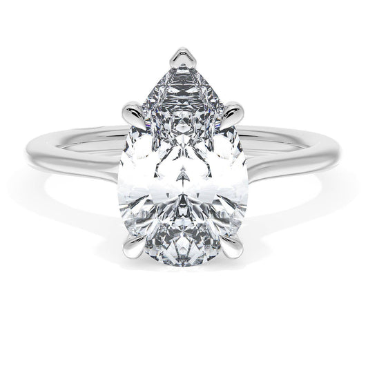 Pear Solitaire Engagement Ring