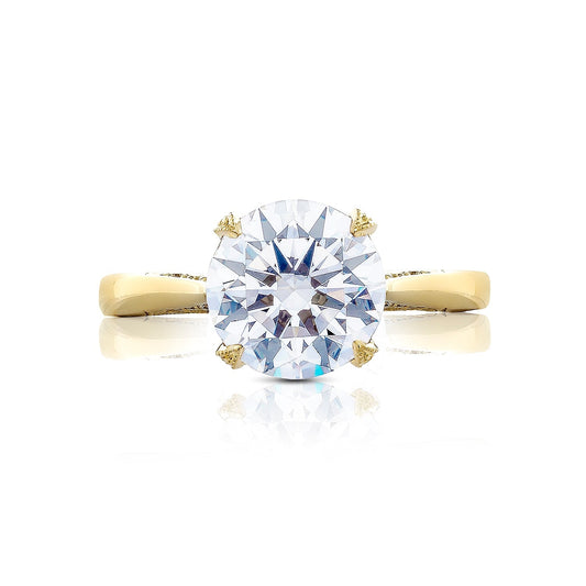 Tacori 18k Yellow Gold RoyalT Round Diamond Engagement Ring Setting (0.22 CTW)