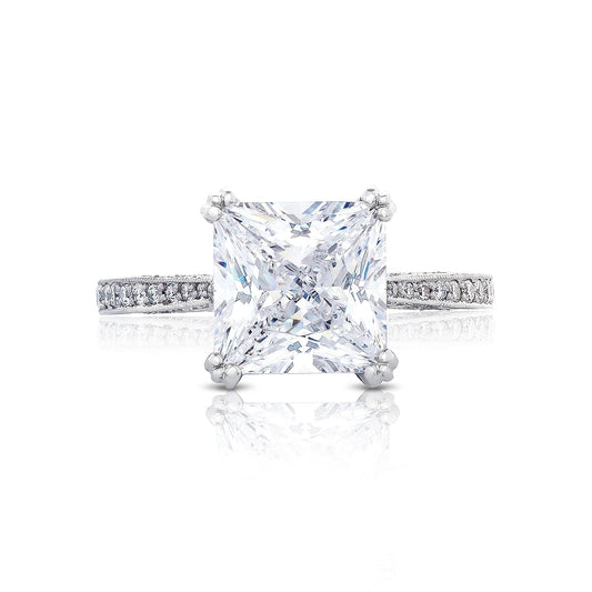 Tacori Platinum RoyalT Princess Diamond Engagement Ring Setting (0.47 CTW)