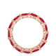 Pear Cut Ruby Eternity Band