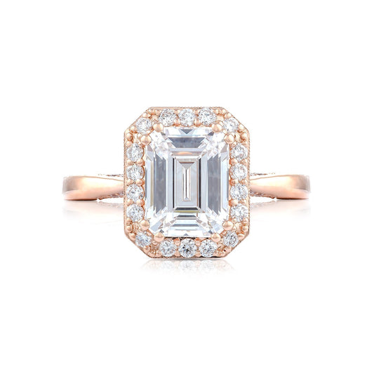 Tacori 18k Rose Gold RoyalT Engagement Ring Setting (0.51 CTW)