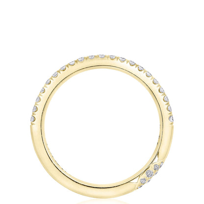 Single Row Pav�� Wedding Band