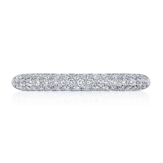 Triple Row Pav�� Wedding Band