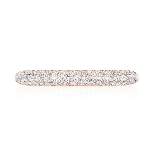 Triple Row Pav�� Wedding Band