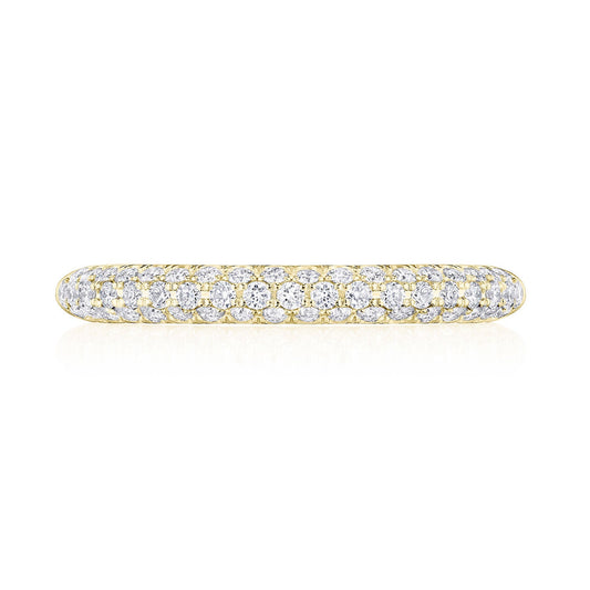 Triple Row Pav�� Wedding Band