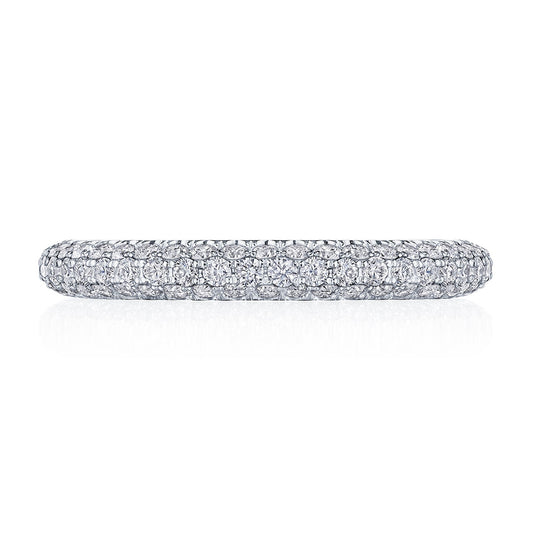 Triple Row Pav�� Wedding Band