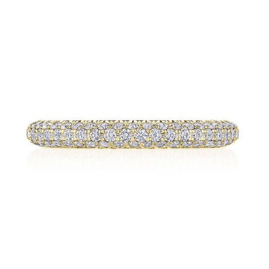 Triple Row Pav�� Wedding Band