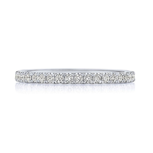 French Pav�� Diamond Wedding Band - 2mm