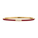 MICHAEL M Bracelet 14k Yellow Gold / Magenta / Small Chroma Pavé Stacking Bracelet BR482