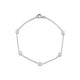 MICHAEL M Bracelets 14K White Gold Signature Station Bracelet BR437