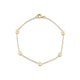 MICHAEL M Bracelets 14K Yellow Gold Signature Station Bracelet BR437