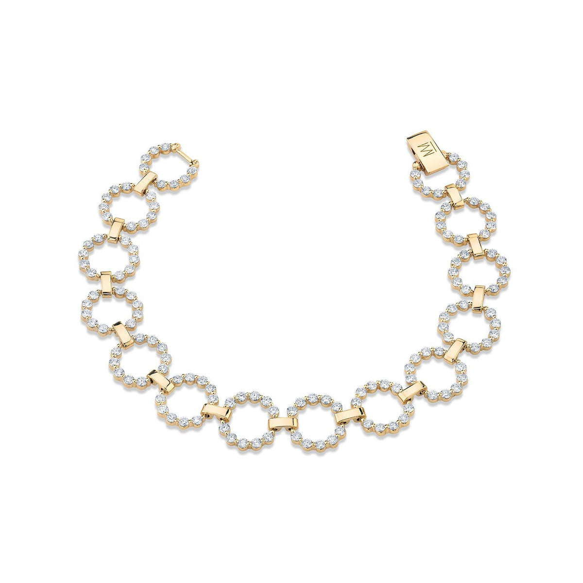 MICHAEL M Bracelets 14K Yellow Gold / Small Cloud Infinity Bracelet BR381